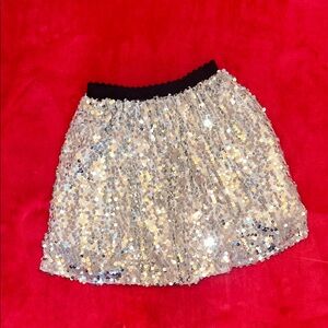 Flofallzique Sparkly Silver Sequined Skirt 💎 🩶